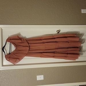 Baltic Born Swiss Dot Maxi Dusty Mauve